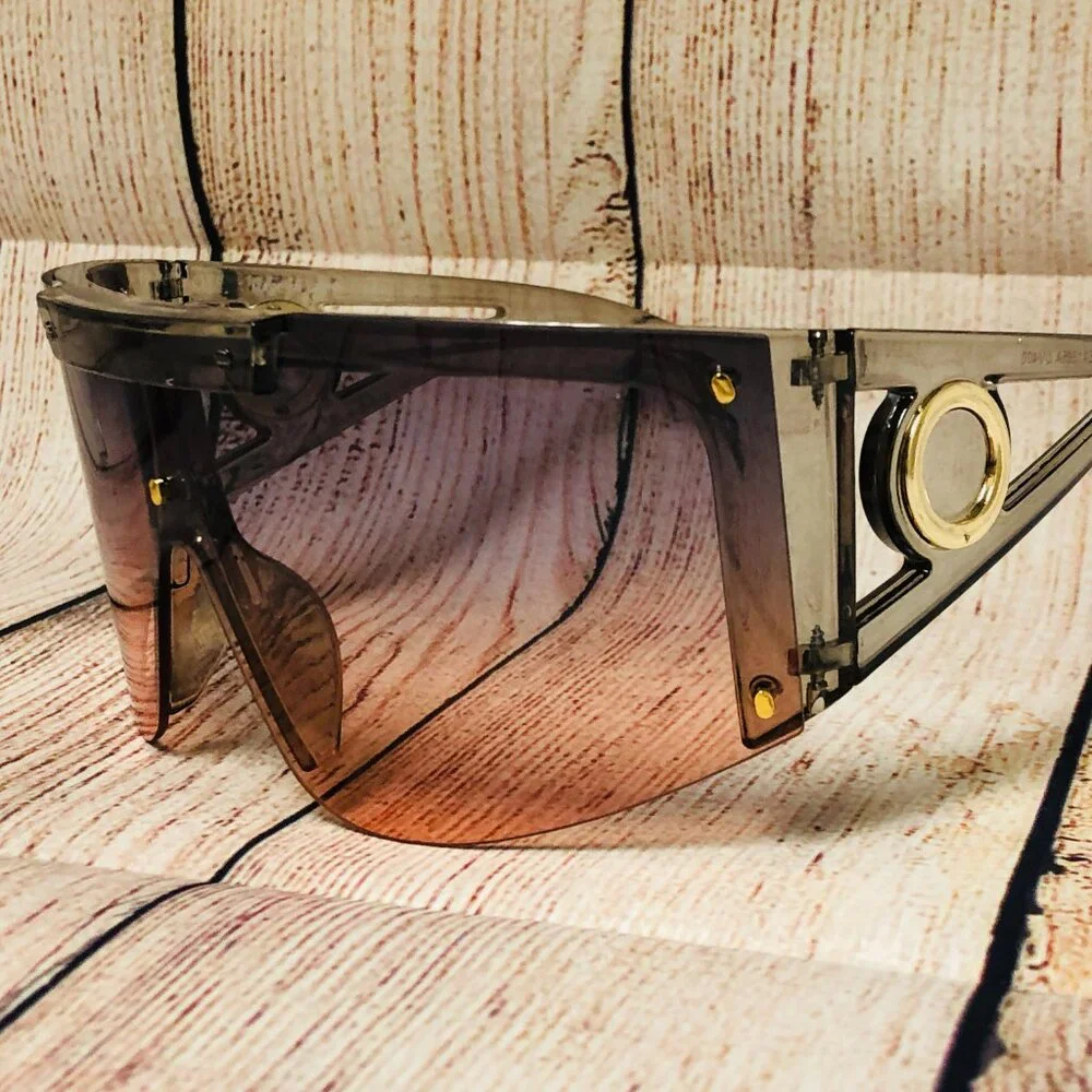 Women Sunglasses Gray Frame Purple Peach Lens‎ Celebrity Gafas Lentes Para Mujer
